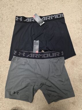Under Armour Heat Gear Men’s Briefs - Black & Gray Size XXL, Set Of 2